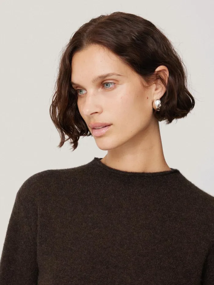 Cloud Cashmere Eldon Jumper Brown Women Jigsaw Knitwear and Cashmere