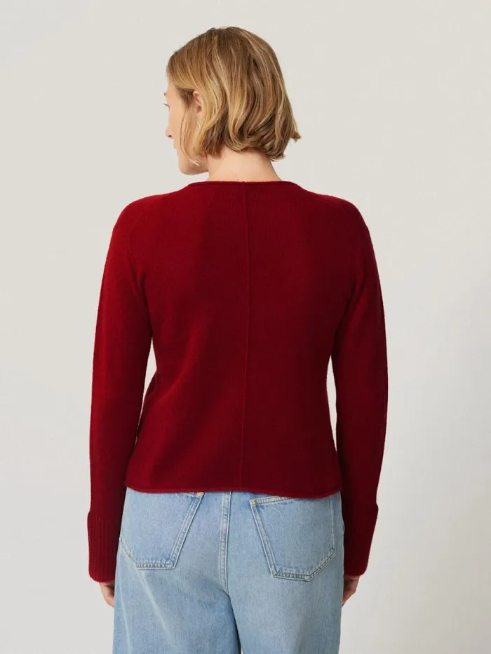 Cloud Cashmere Eldon Jumper Red Women Jigsaw Knitwear and Cashmere