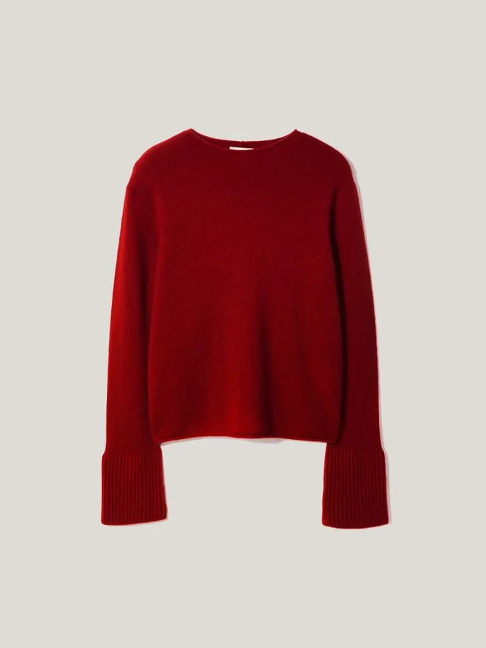 Cloud Cashmere Eldon Jumper Red Women Jigsaw Knitwear and Cashmere
