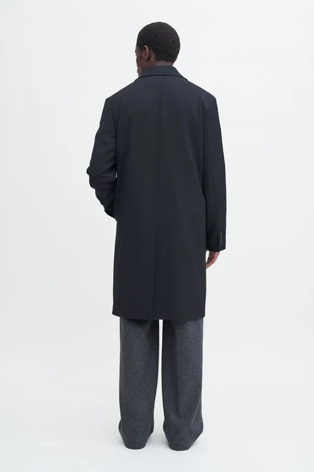 Coats and Jackets Lightweight Twill Overcoat Black 8211 filippak Men Coats and Jackets Lightweight Twill Overcoat Black 8211 filippak Men