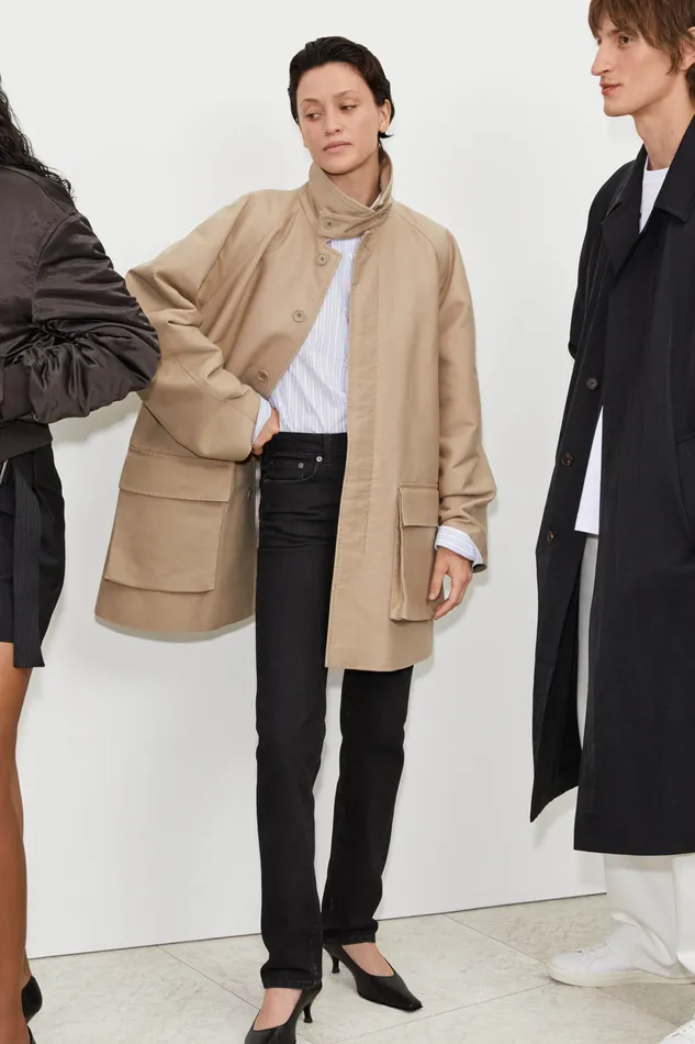 Coats and Jackets Padded Patch Pocket Jacket Khaki Beige filippak Women