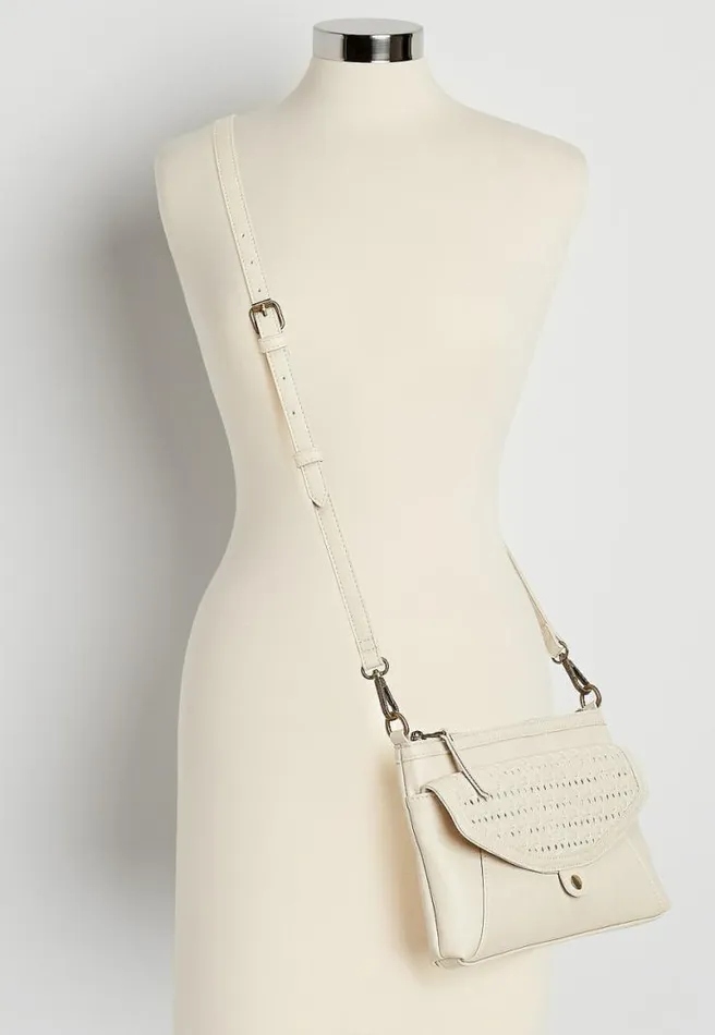 Cream Woven Crossbody Bag Women Maurices Bags
