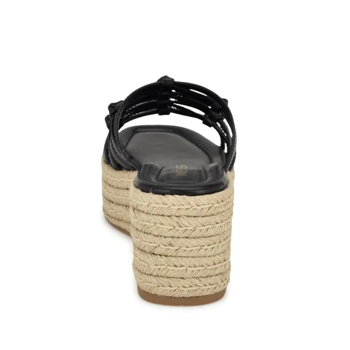 Cristy Espadrille Wedge Sandals Black Women Nine West Sandals