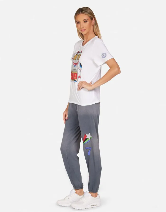 Croft Lucky Cat White Women Lauren Moshi Short Sleeve