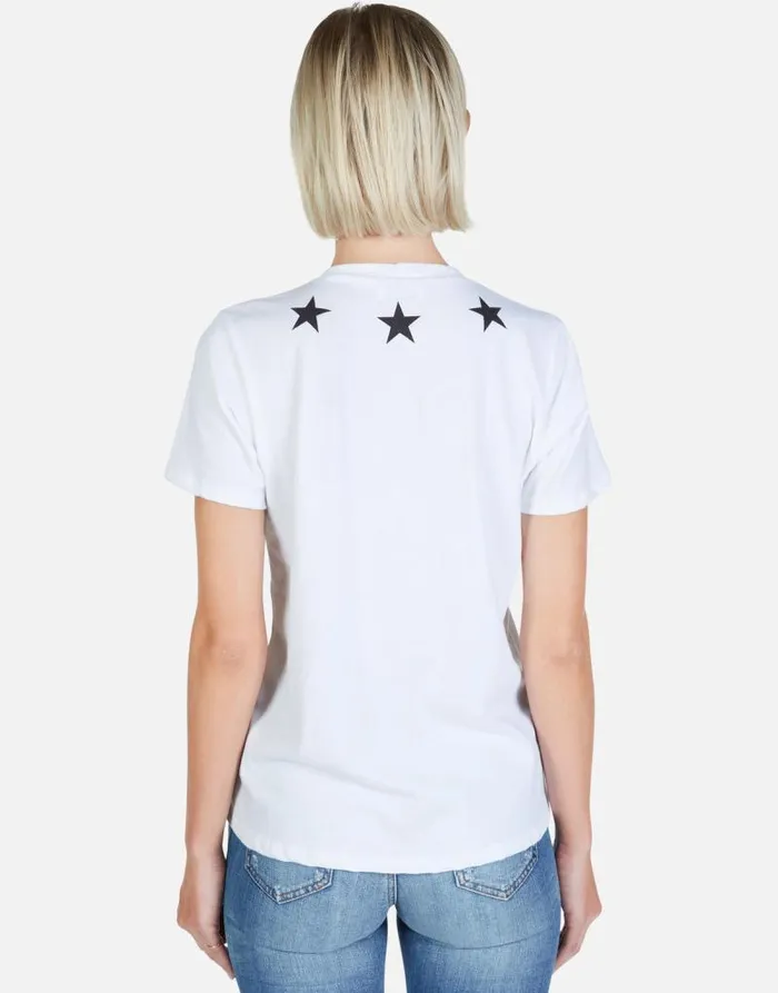Croft Star Tiger White Women Lauren Moshi Short Sleeve