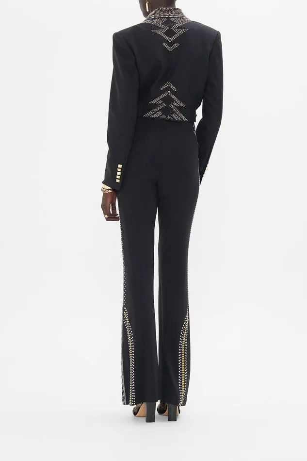 CROPPED JACKET WITH CUTOUT AND BUCKLE DETAIL THEY CALLED HER NEFERTARI They Called Her Nefertari Womens Camilla Jackets CROPPED JACKET WITH CUTOUT AND BUCKLE DETAIL THEY CALLED HER NEFERTARI They Called Her Nefertari Womens Camilla Jackets
