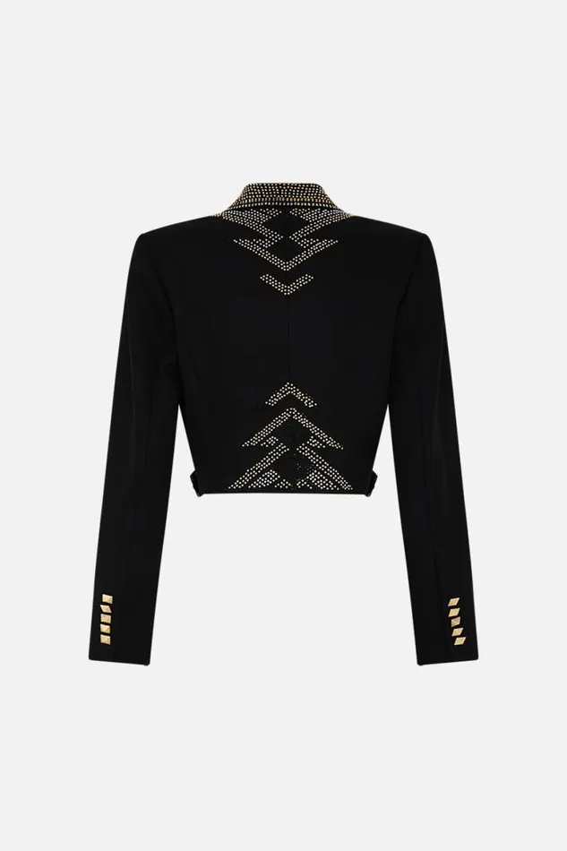 CROPPED JACKET WITH CUTOUT AND BUCKLE DETAIL THEY CALLED HER NEFERTARI They Called Her Nefertari Womens Camilla Jackets
