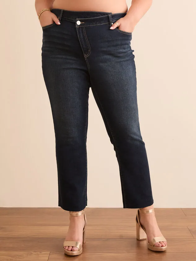 Crossover Straight Jeans Vintagewash Women Altar039d State Bottoms