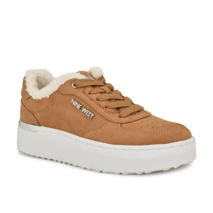 Cuddly Laceup Sneakers Dark Natural Women Nine West Sneakers Cuddly Laceup Sneakers Dark Natural Women Nine West Sneakers