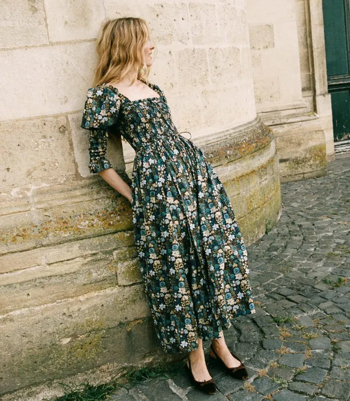 DEN Dresses Women Bijou Dress Bleu Arbor Floral