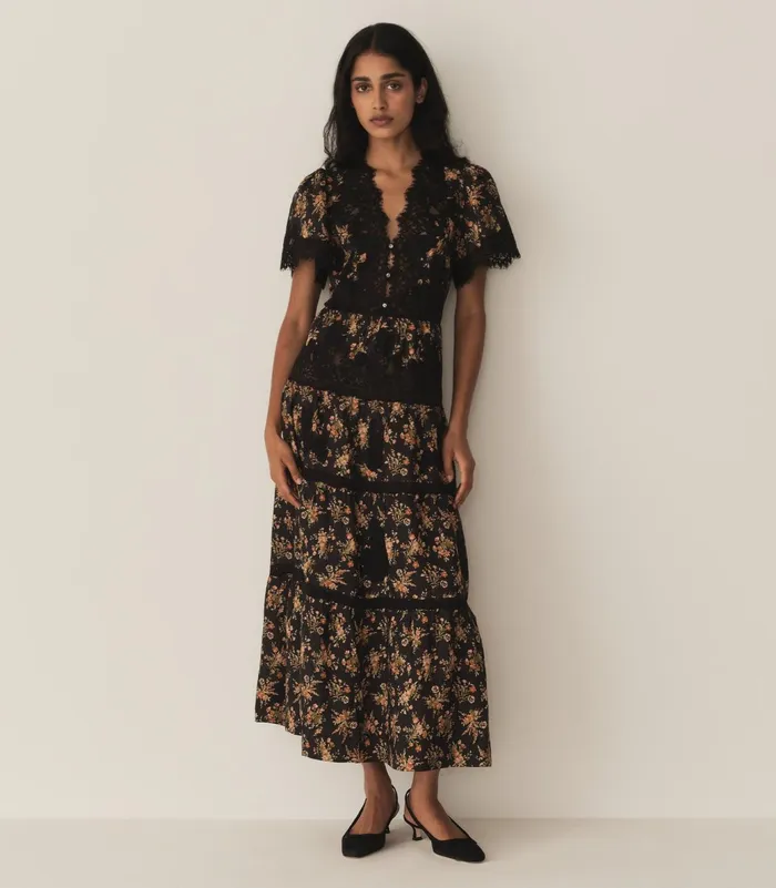 DEN Dresses Women Graciella Dress Foxglove Floral DEN Dresses Women Graciella Dress Foxglove Floral