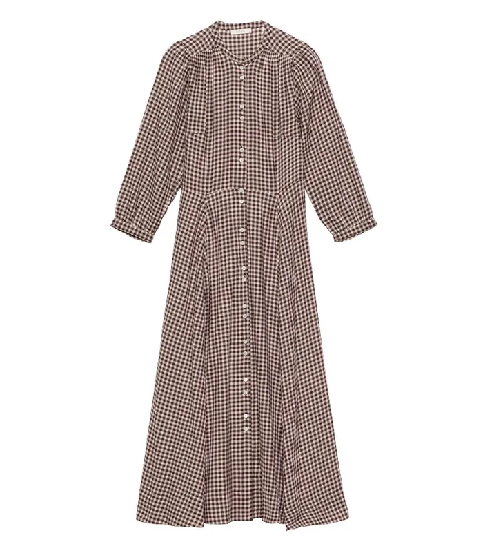 DEN Dresses Women Marielle Dress Delphine Plaid DEN Dresses Women Marielle Dress Delphine Plaid