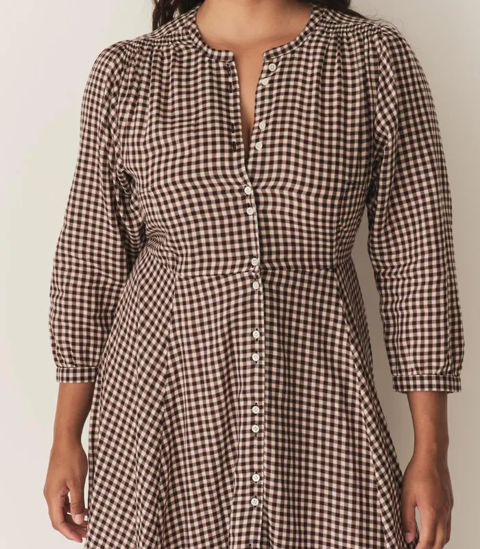 DEN Dresses Women Marielle Dress Delphine Plaid DEN Dresses Women Marielle Dress Delphine Plaid