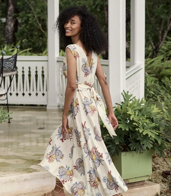 DEN Dresses Women Tatiana Dress Mer Botanique DEN Dresses Women Tatiana Dress Mer Botanique