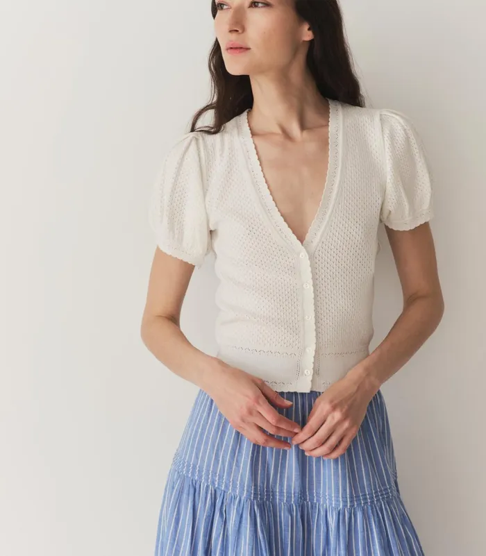 DEN Knitwear Women Ambrose Cardigan Ivory