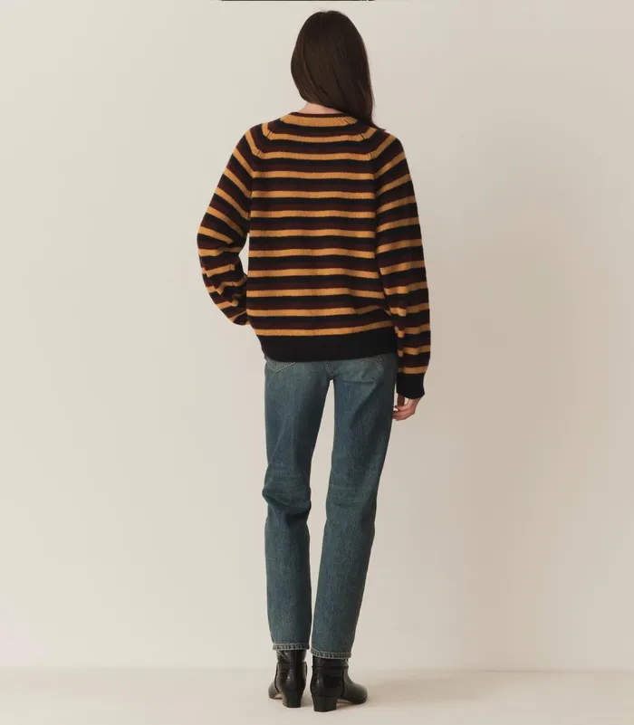 DEN Knitwear Women Dana Cashmere Sweater Carrington Stripe DEN Knitwear Women Dana Cashmere Sweater Carrington Stripe