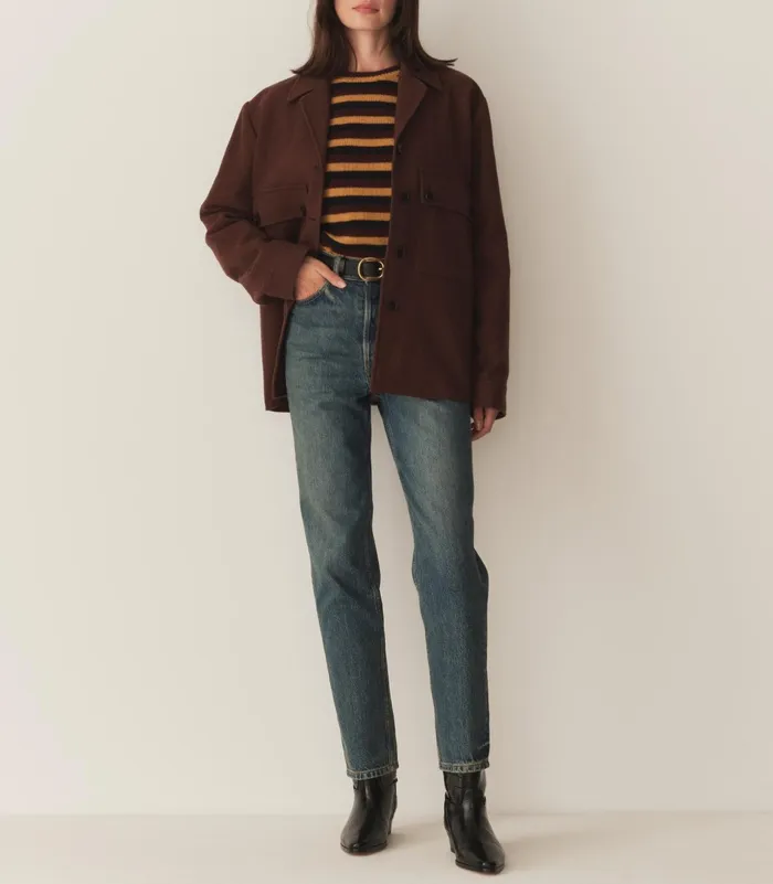 DEN Knitwear Women Dana Cashmere Sweater Carrington Stripe DEN Knitwear Women Dana Cashmere Sweater Carrington Stripe