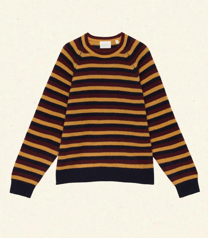 DEN Knitwear Women Dana Cashmere Sweater Carrington Stripe DEN Knitwear Women Dana Cashmere Sweater Carrington Stripe