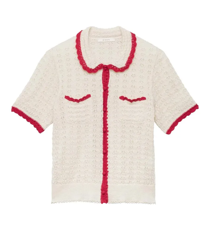 DEN Knitwear Women Gloriana Top Moonstone DEN Knitwear Women Gloriana Top Moonstone