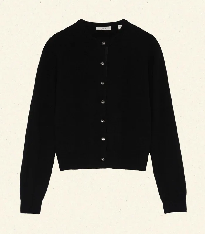 DEN Knitwear Women Ida Cardigan Black DEN Knitwear Women Ida Cardigan Black