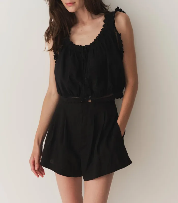 DEN Pants and Shorts Women Larue Linen Short Black