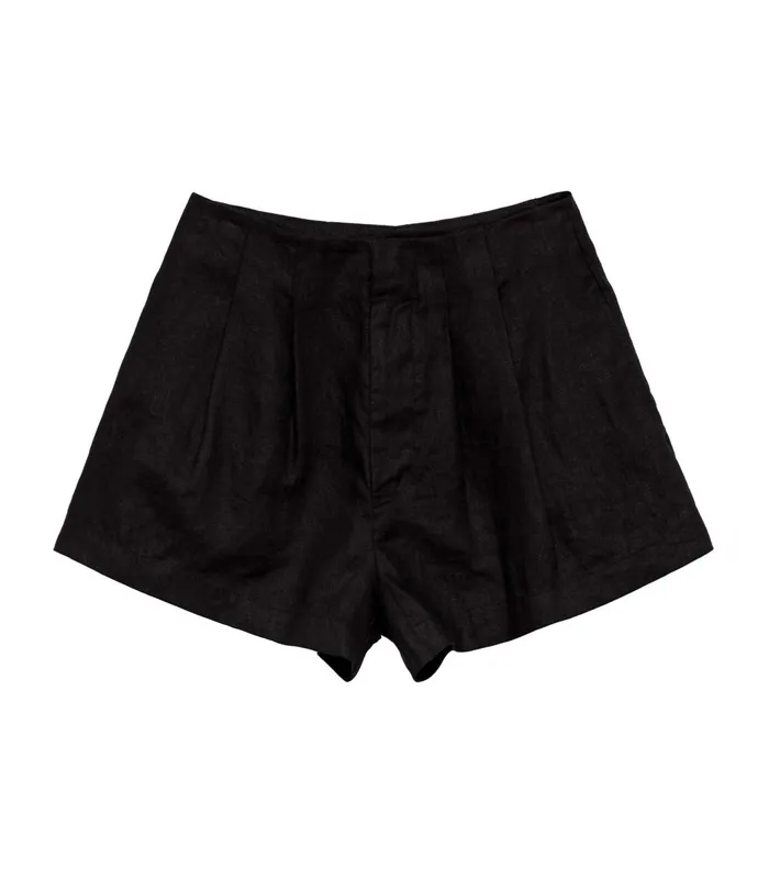 DEN Pants and Shorts Women Larue Linen Short Black