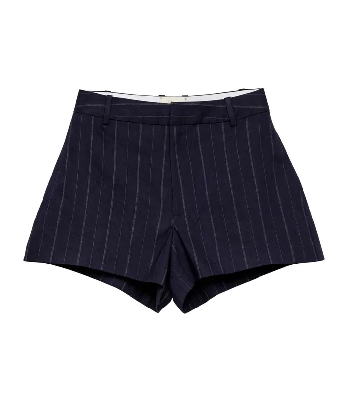 DEN Pants and Shorts Women Yvaine Short Navy Pinstripe
