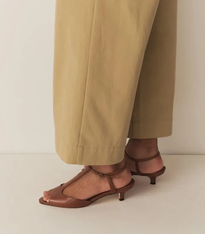 DEN Shoes Women Maisie TStrap Toffee Box Calf DEN Shoes Women Maisie TStrap Toffee Box Calf