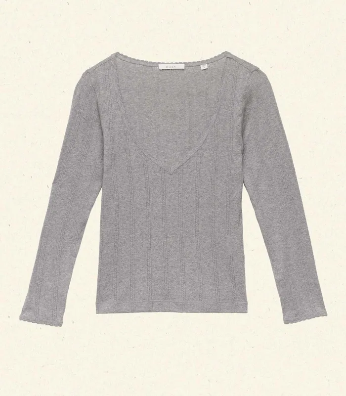 DEN Tees Women Cilla Tee Heather Grey DEN Tees Women Cilla Tee Heather Grey