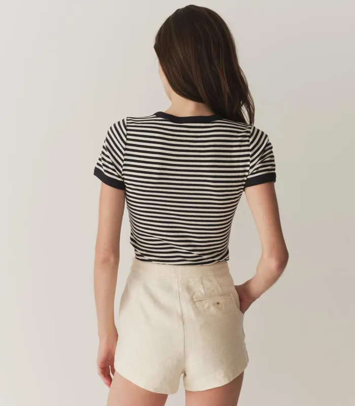DEN Tees Women Vivi Tee Nantucket Stripe DEN Tees Women Vivi Tee Nantucket Stripe