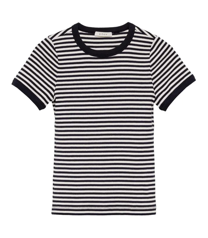DEN Tees Women Vivi Tee Nantucket Stripe DEN Tees Women Vivi Tee Nantucket Stripe