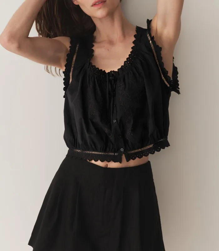 DEN Tops Women Traveler Top Black