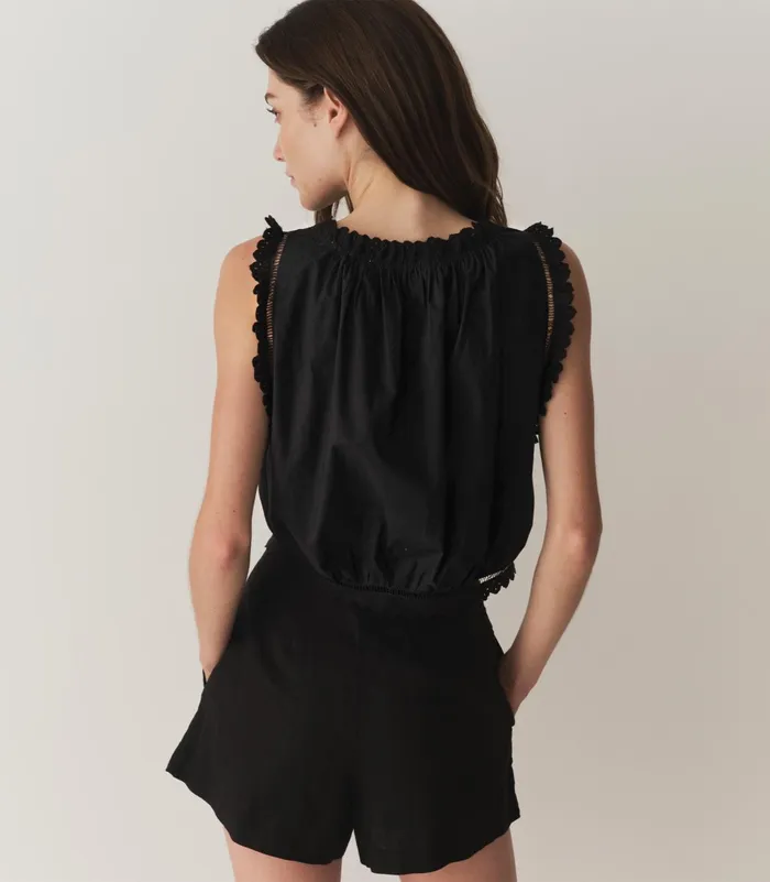 DEN Tops Women Traveler Top Black DEN Tops Women Traveler Top Black