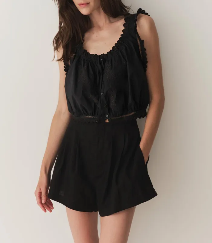 DEN Tops Women Traveler Top Black DEN Tops Women Traveler Top Black