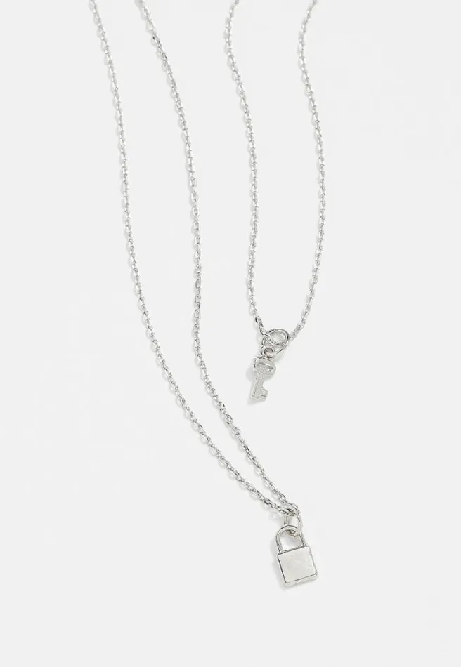 Dainty Lock And Key Necklace Women Maurices Jewelry