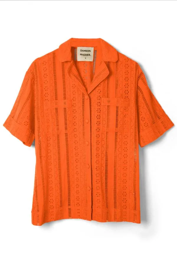 Damson Madder Coords Women Chlo Shirt 8211 Orange Broderie