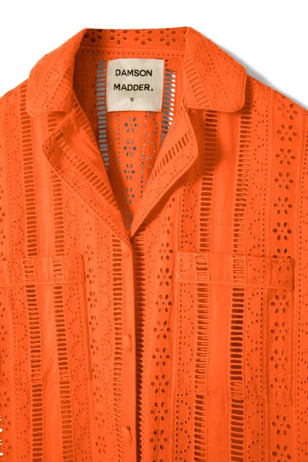 Damson Madder Coords Women Chlo Shirt 8211 Orange Broderie