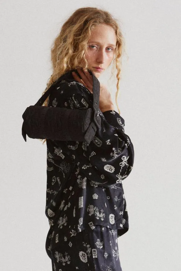 Damson Madder Coords Women Clairo Blouse 8211 Symbol Print