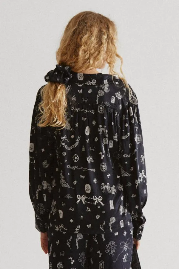 Damson Madder Coords Women Clairo Blouse 8211 Symbol Print