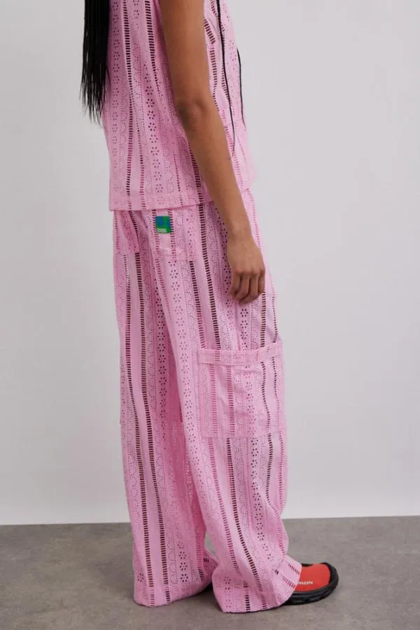 Damson Madder Coords Women Vacation Pants 8211 Pink Broderie
