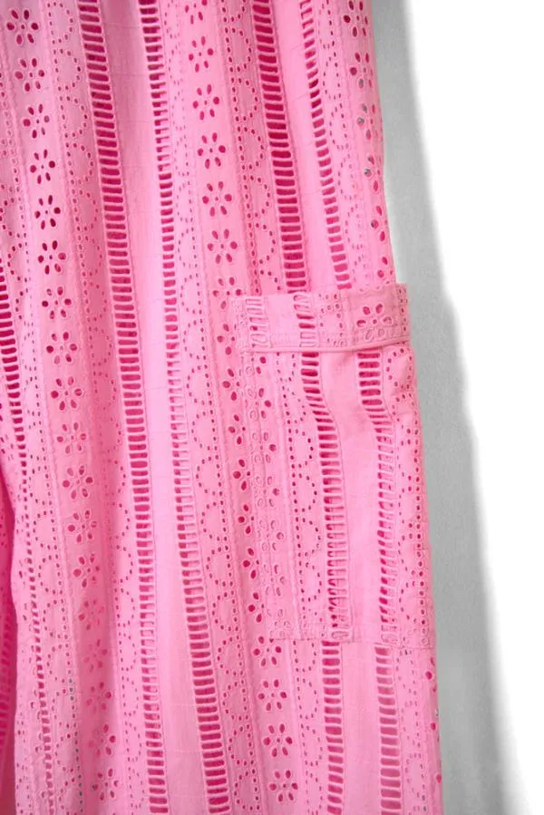 Damson Madder Coords Women Vacation Pants 8211 Pink Broderie
