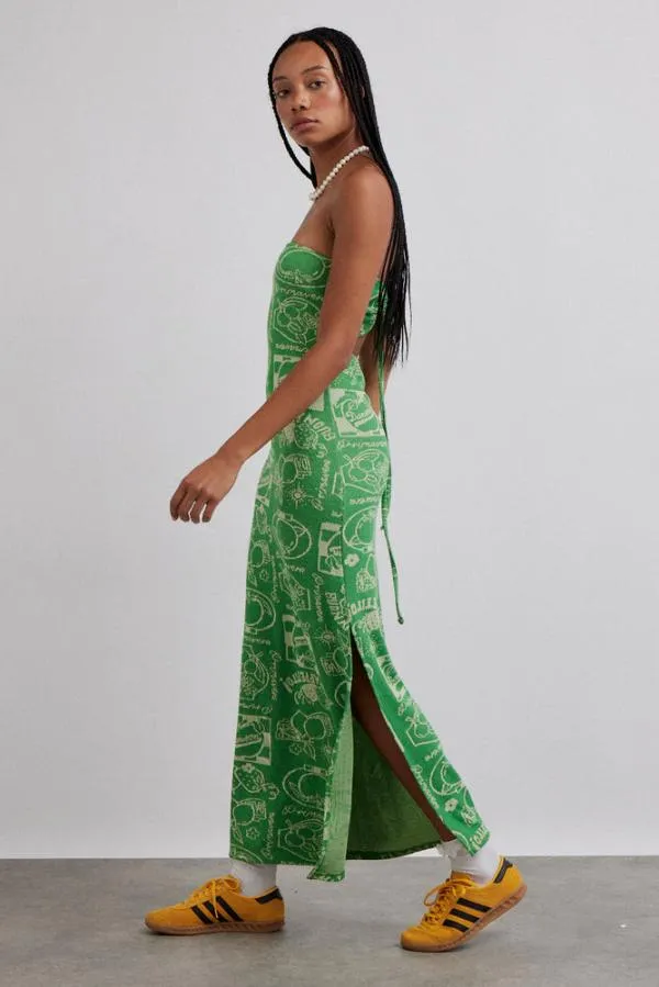 Damson Madder Dresses Women Mae Fruit Label Jacquard Midi Dress