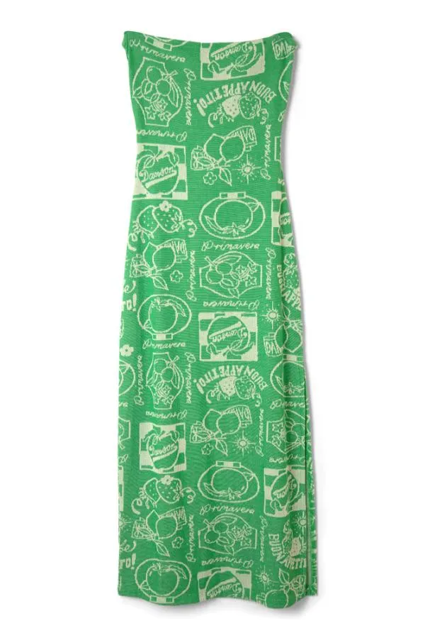 Damson Madder Dresses Women Mae Fruit Label Jacquard Midi Dress
