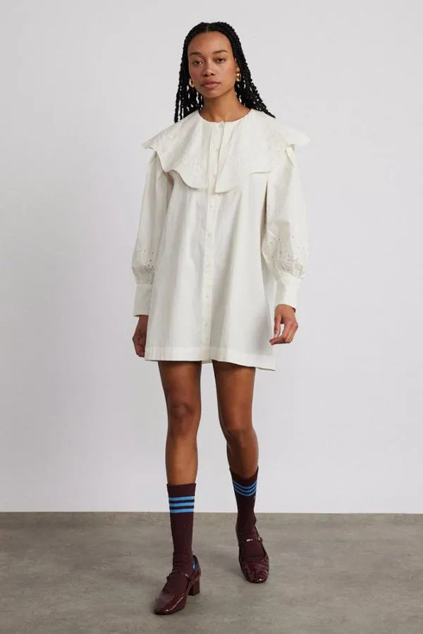 Damson Madder Dresses Women Mimi Mini Dress 8211 Off White Broderie