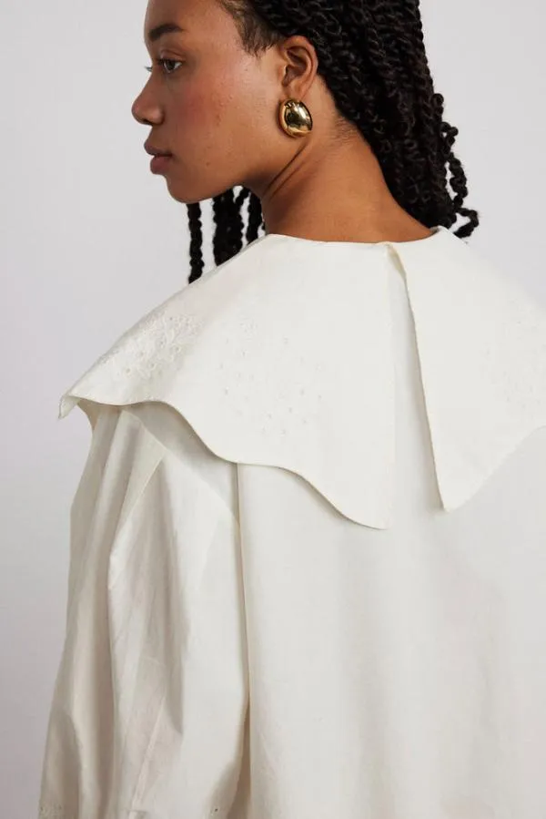 Damson Madder Dresses Women Mimi Mini Dress 8211 Off White Broderie