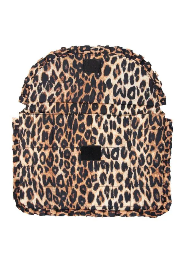 Damson Madder Laptop Covers Accessories Frill Laptop Bag In Leopard