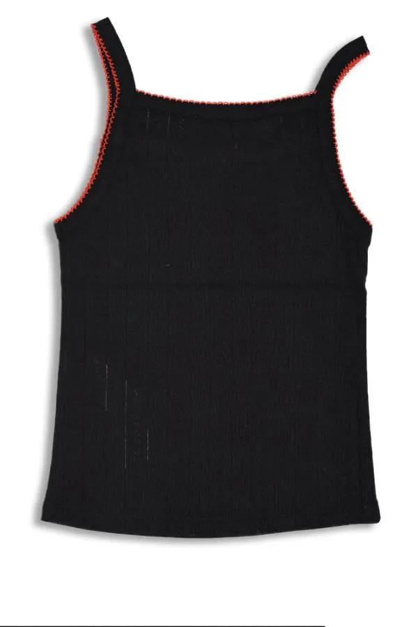 Damson Madder Tops Women Dm Cami Top 8211 Black Pointelle