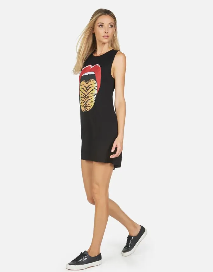 Deanna Tiger Tongue Black Women Lauren Moshi Dresses