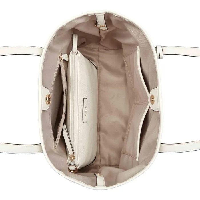 Delaine 2 In 1 Tote Chic Cream Women Nine West Totes and Backpacks
