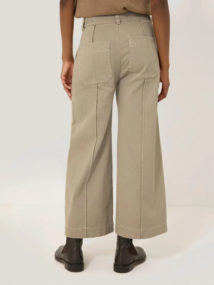 Denim Sailor Trouser Brown Women Jigsaw Denim